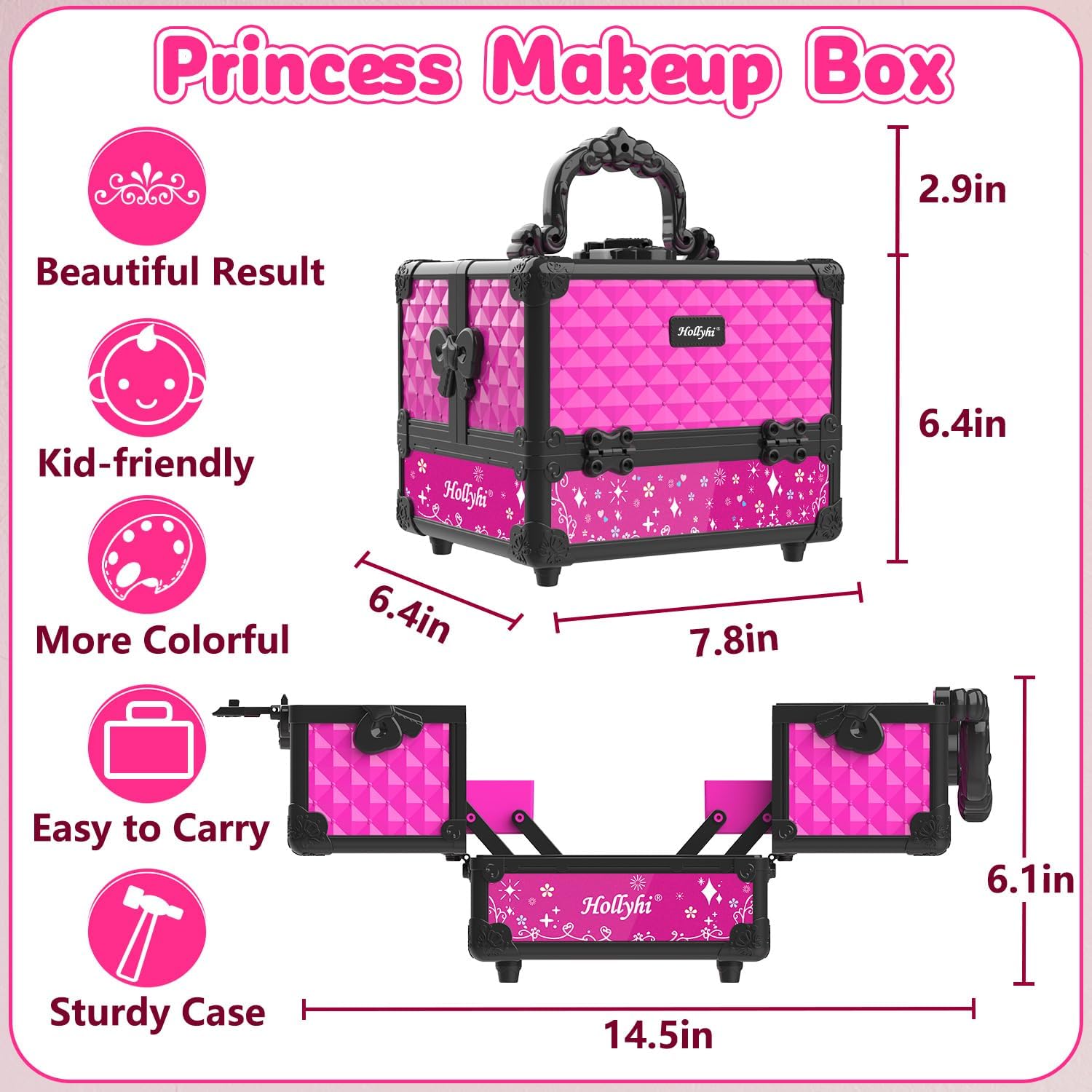 Thumbnail 5 de Hollyhi 59-Piece Kids Makeup Kit