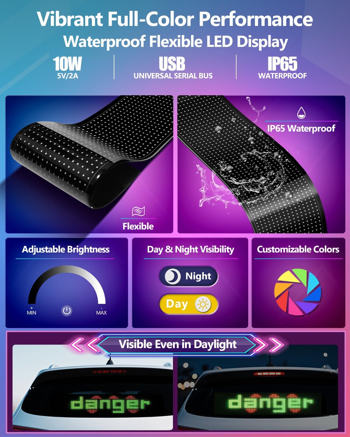 Thumbnail 5 de Multifunctional Bright Devil Eyes 15in LED display for cars