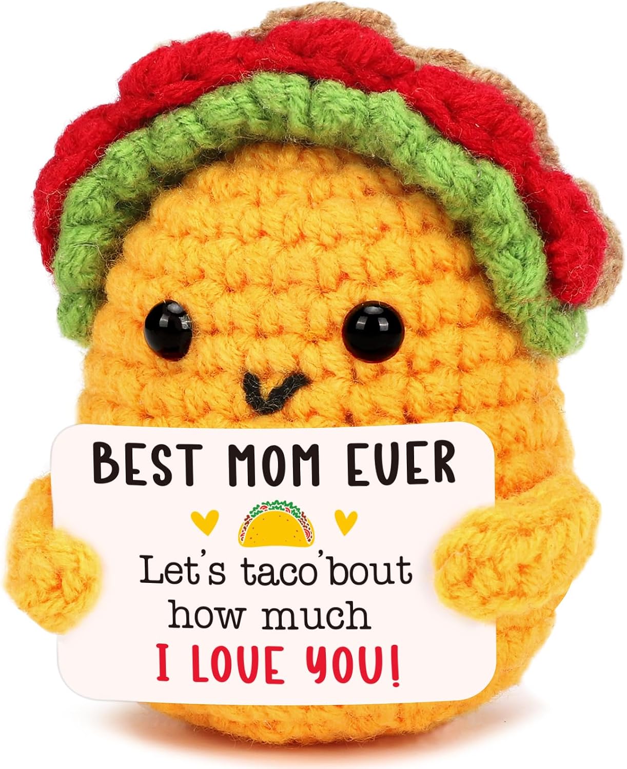 Detalle de Crochet Taco Mom Gift, 2.8 x 3.1 x 2 inches