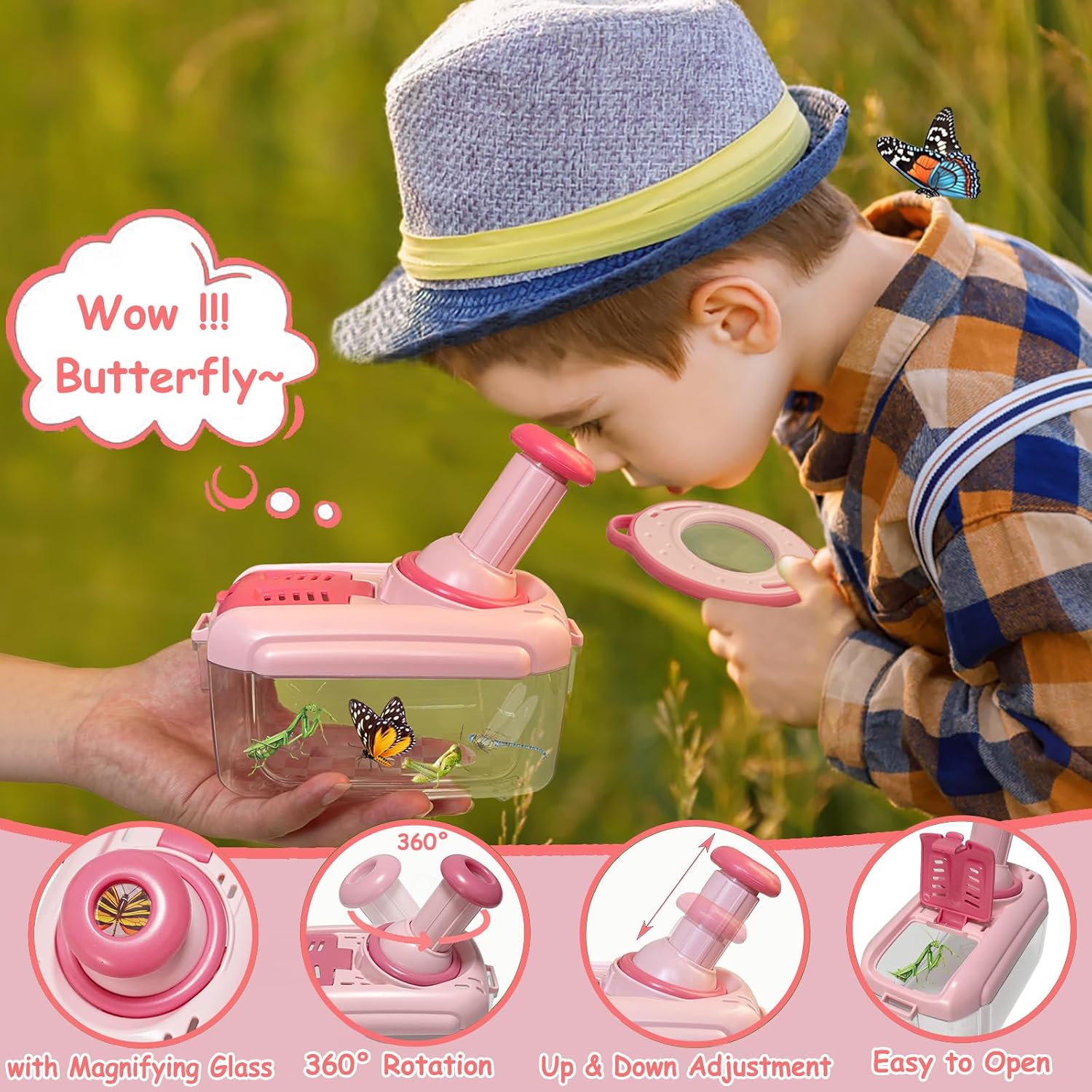 Detalle 1 de Kulveanju Kids Bug Hunting Kit 17-in-1 🪲