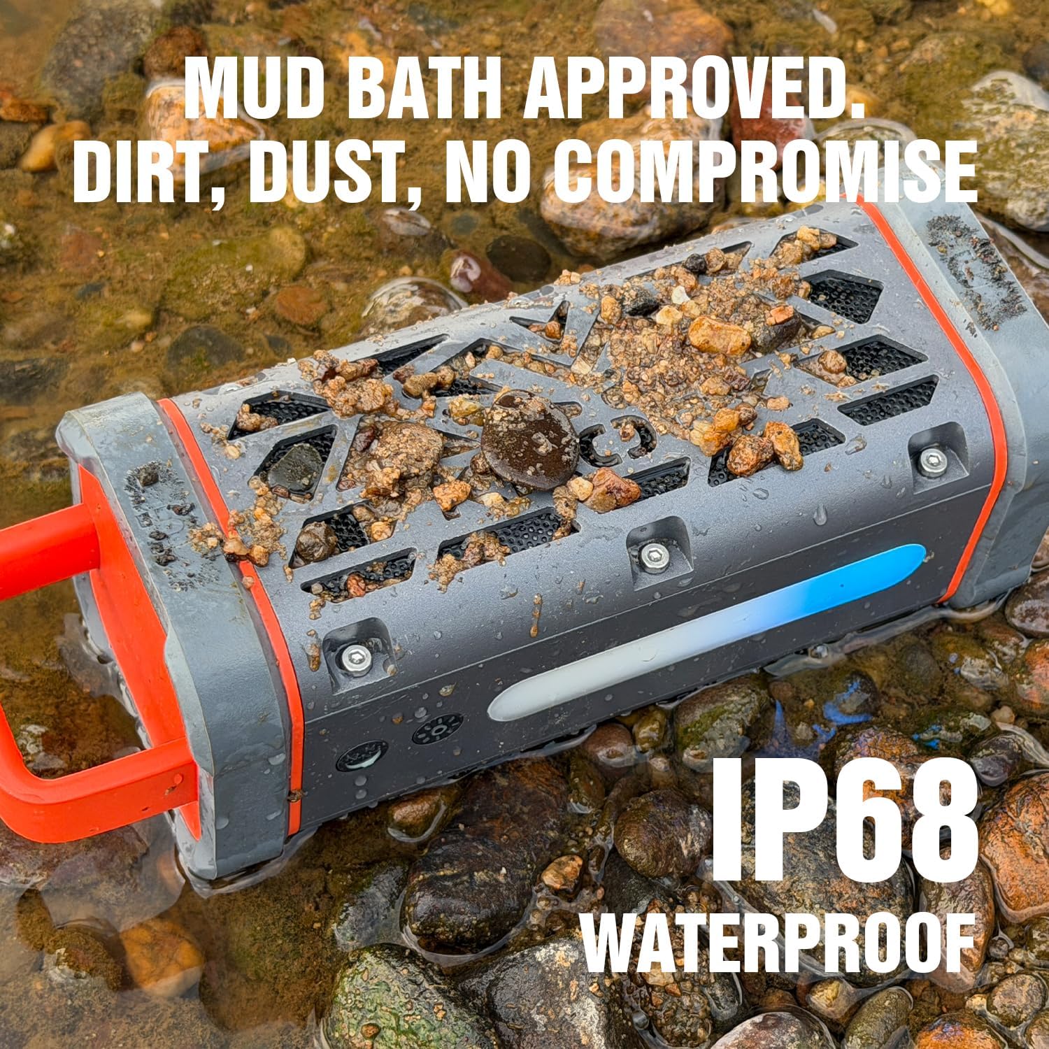 Thumbnail 5 de KROCX TRAVOR Magnetic Bluetooth Speaker (45W) — Rugged IP68 Outdoor Portable Speaker for Golf Cart, Camping, Beach