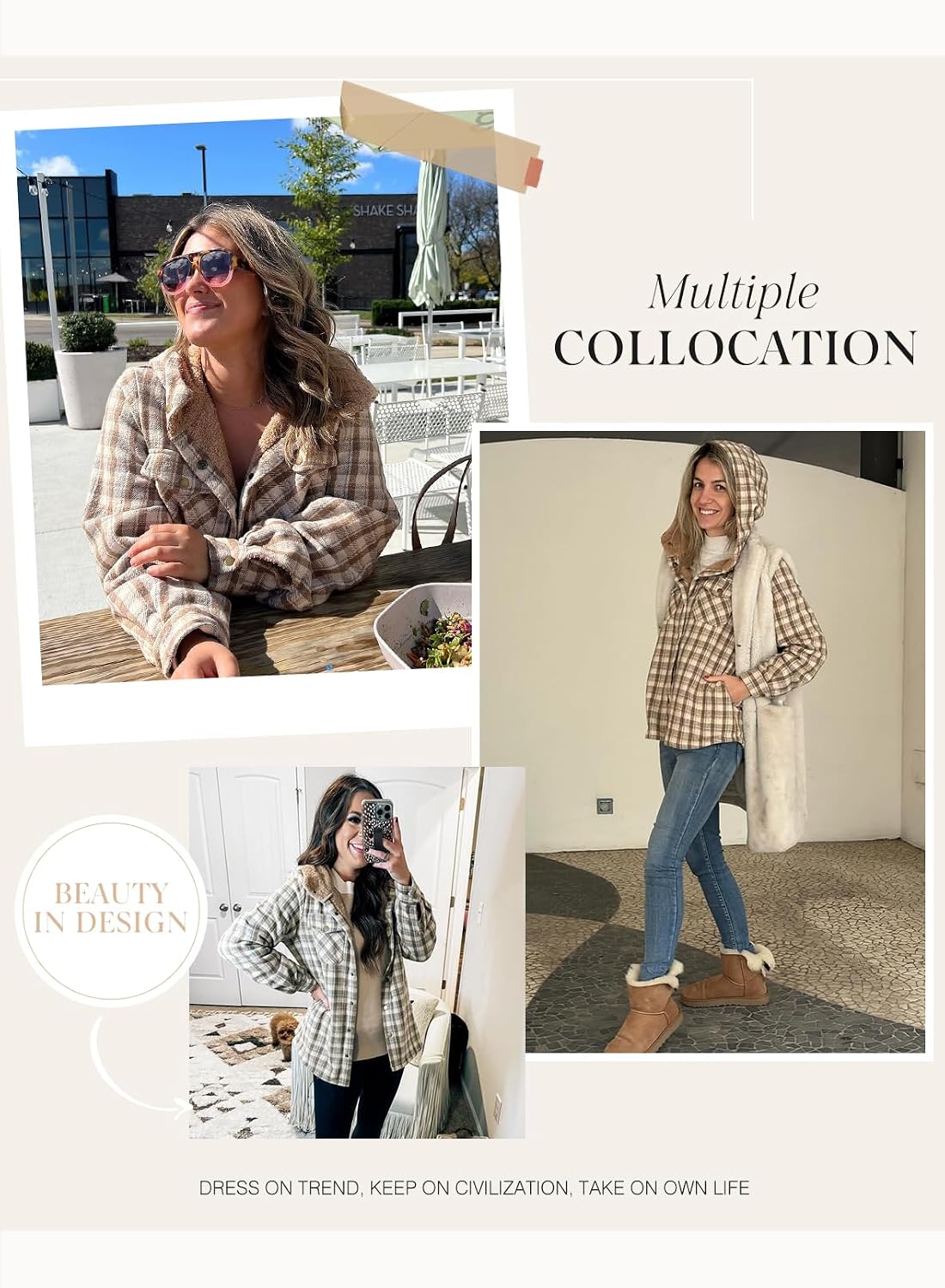 Thumbnail 4 de Dokotoo Plaid Shacket Jacket