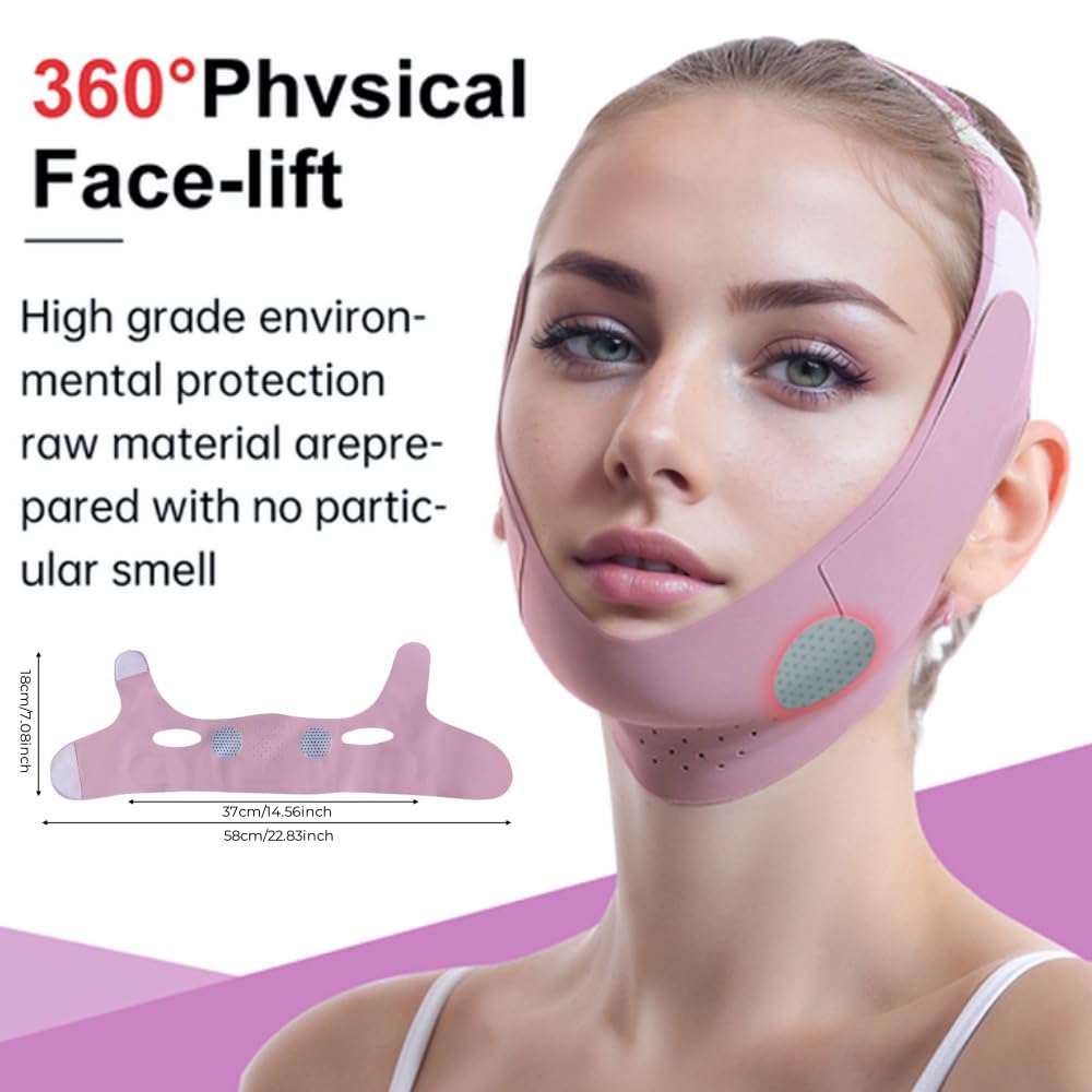 Thumbnail 4 de ROWMATE Graphene V-Line Mask Chin Up Mask V Shaped Face Mask Chin strap for sleeping (Lilac, Small)