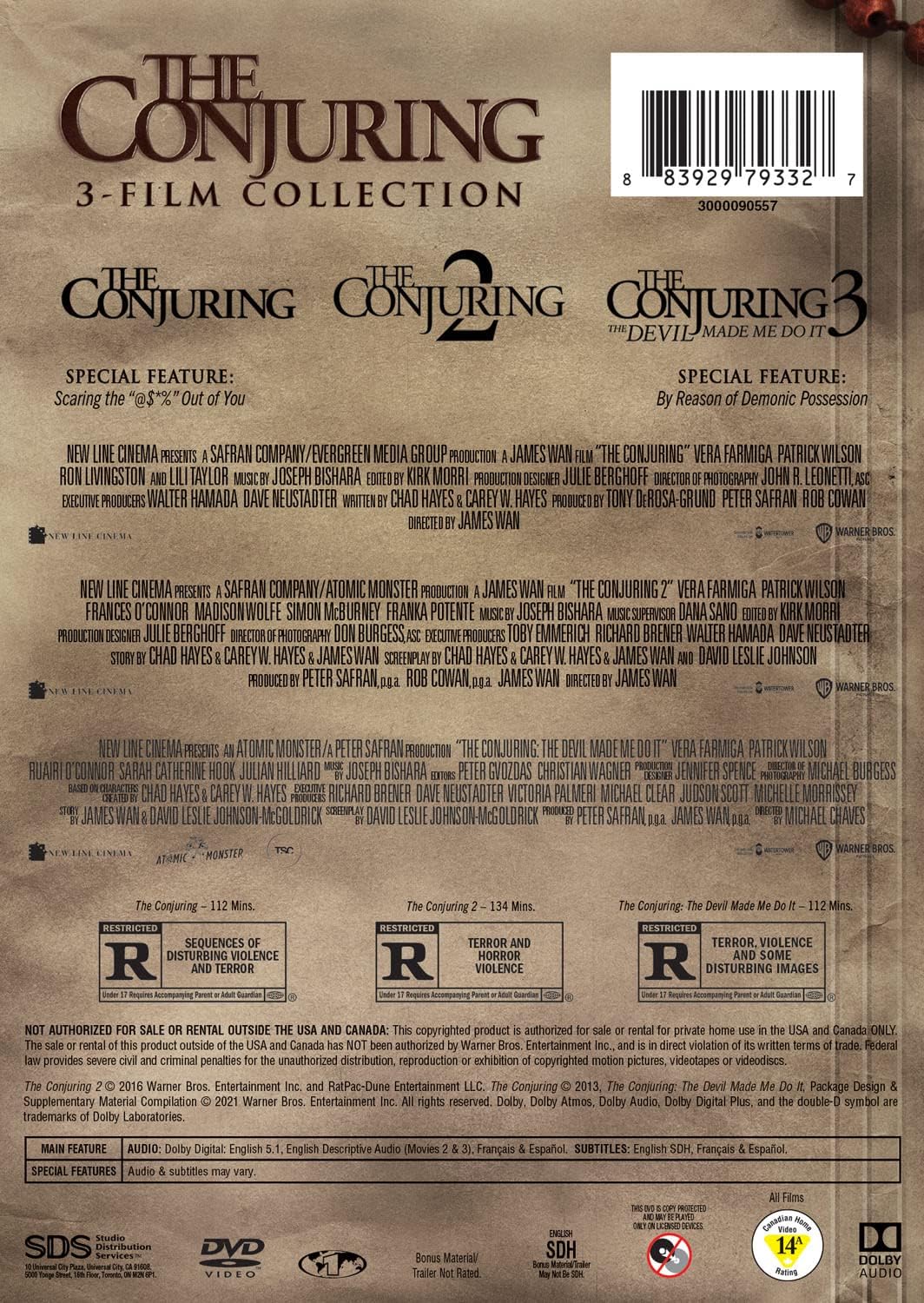 Thumbnail 2 de The Conjuring 3-Film Collection DVD: Three-Disc Horror Set