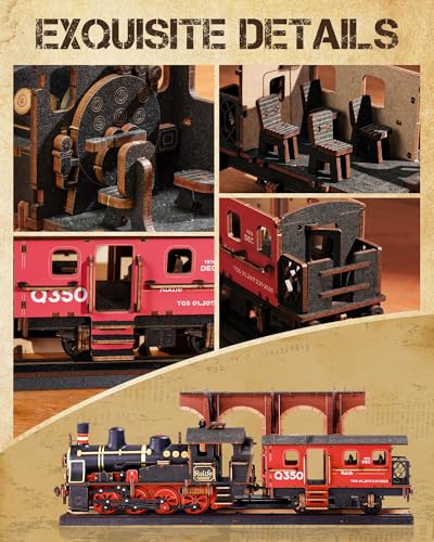 Thumbnail 5 de Rolife Steam Journey 3D wooden train puzzle 🚂