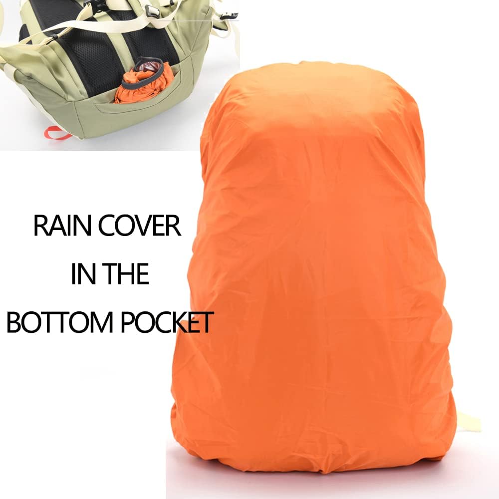 Detalle de Bseash 40L Lightweight Waterproof Hiking Backpack with Rain Cover