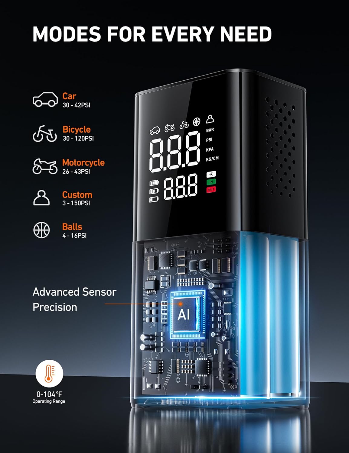 Thumbnail 6 de AstroAI L7 150 PSI Tire Inflator
