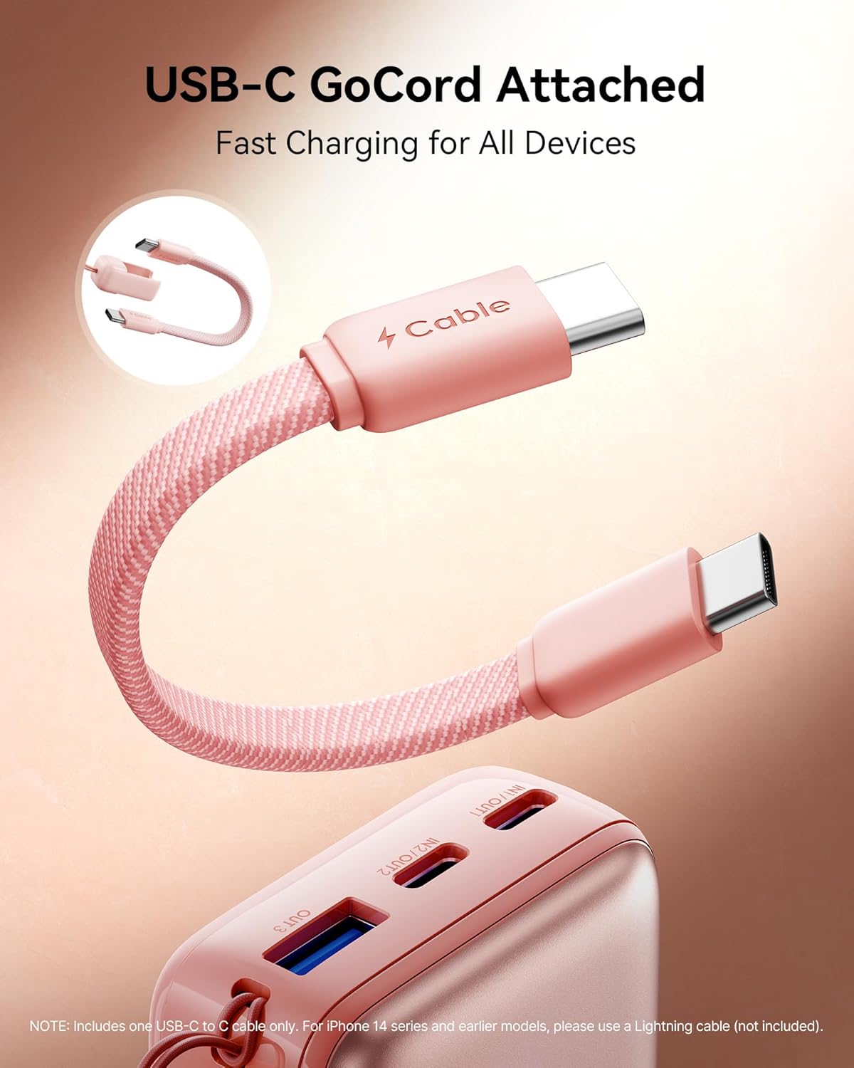 Thumbnail 5 de INIU Mini Power Bank 45W 10000mAh – USB-C In/Out, PD3.0, Klein aber stark, Zartes Grün