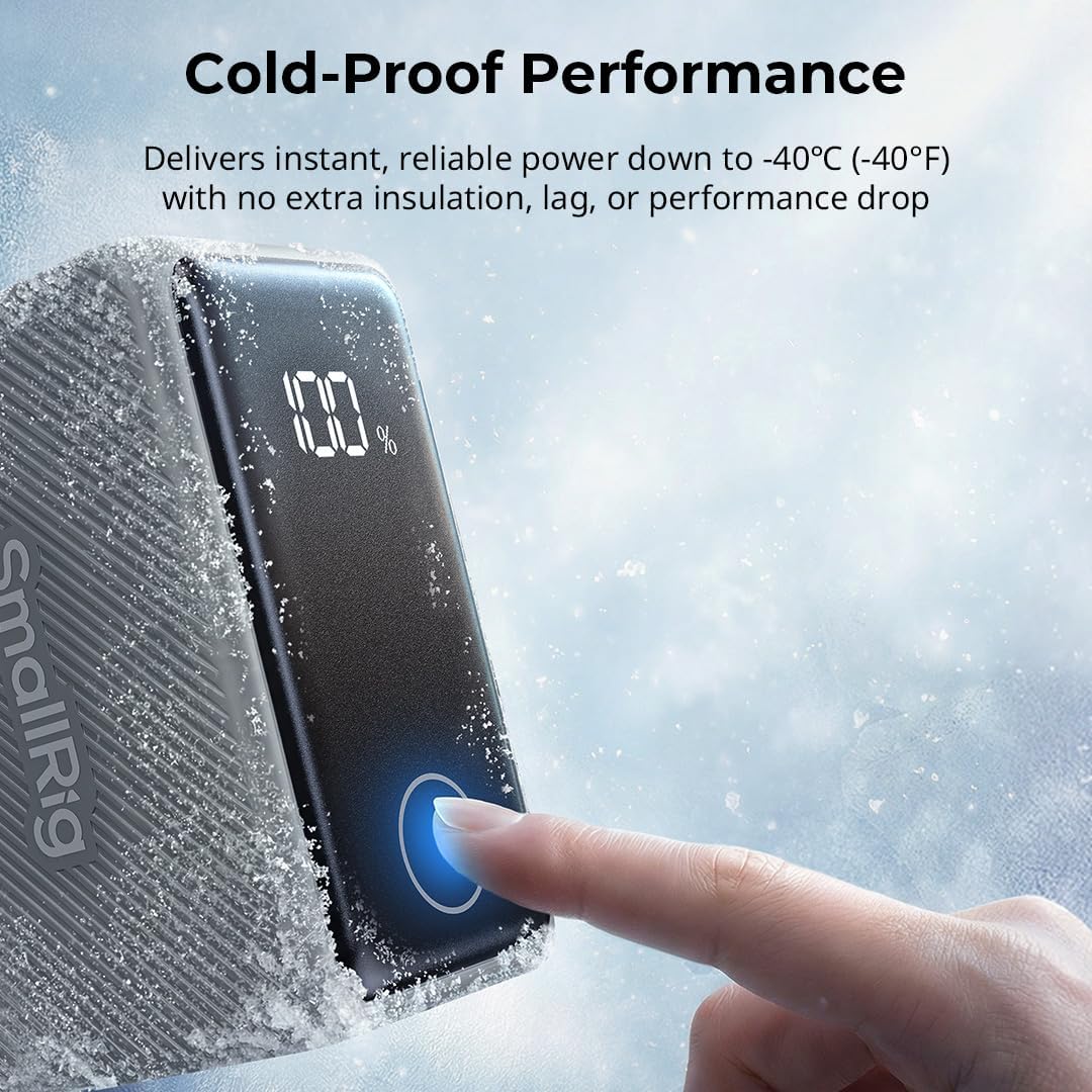 Thumbnail 1 de SMALLRIG Batterie NP-F970 pour Sony 7500 mAh : charge bidirectionnelle PD 36 W et écran tactile