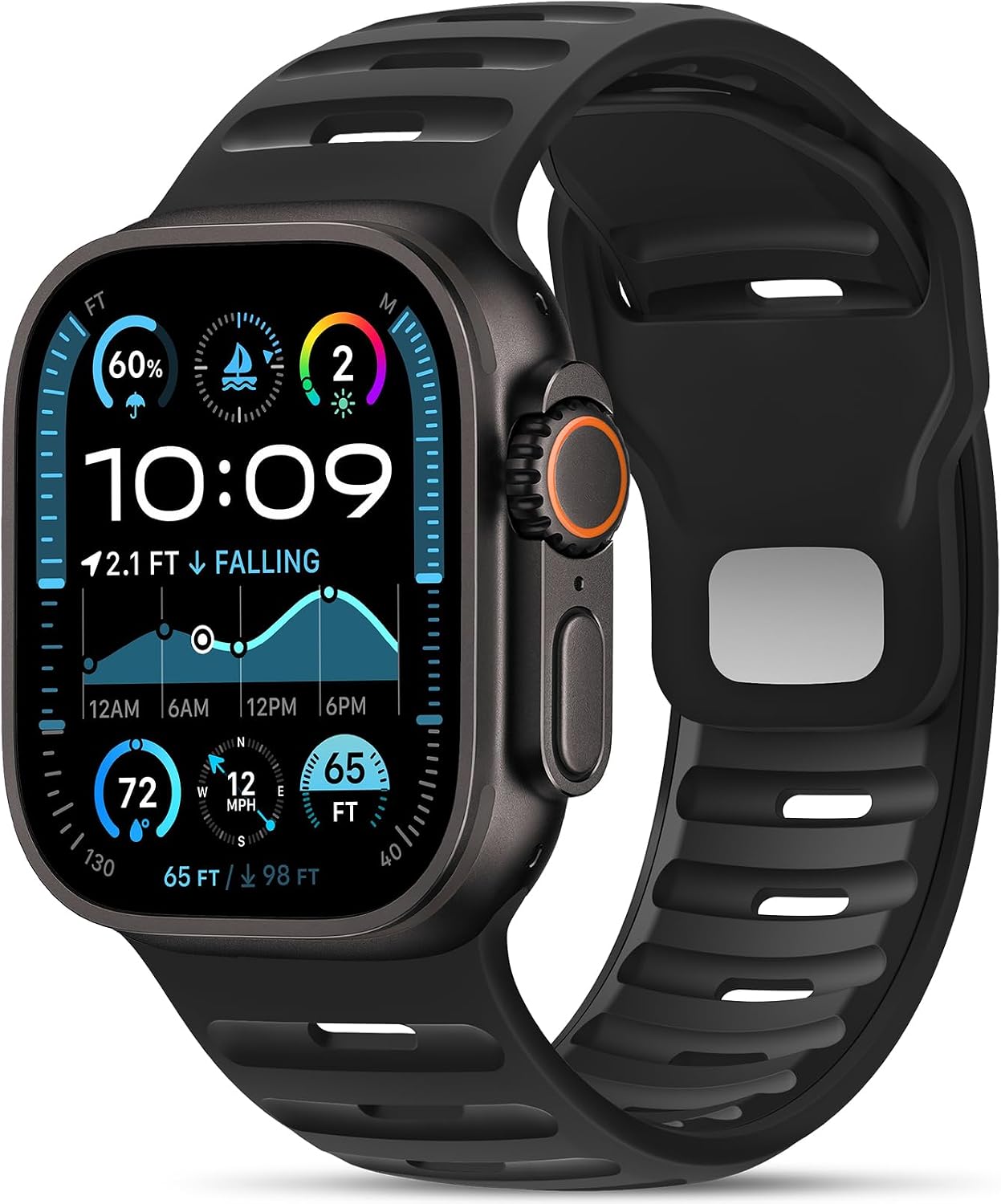 Thumbnail 6 de Higgs Sport Strap Compatible with Apple Watch 49mm silicone band
