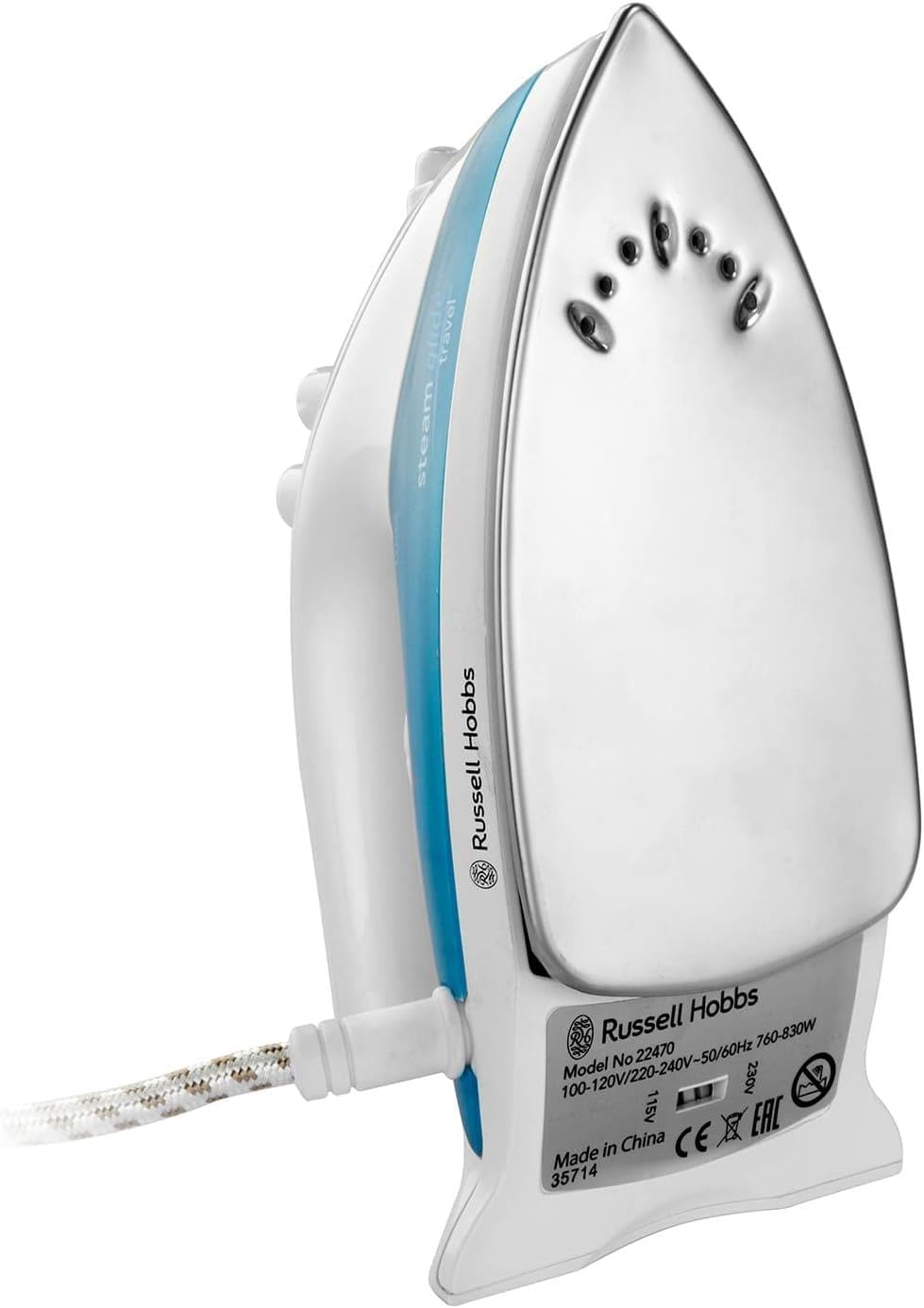 Thumbnail 3 de Russell Hobbs Dual Voltage Steam Glide Travel Iron (22470) with 80ml Tank