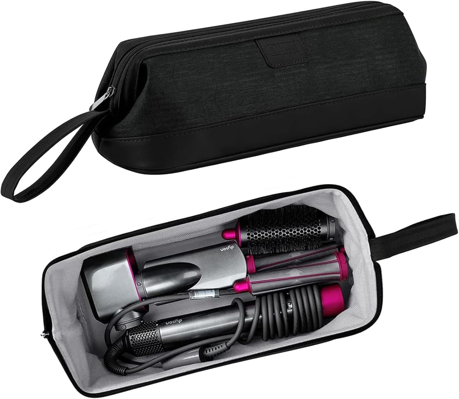 Detalle de BUBM Portable Travel Storage Bag for Dyson Supersonic, Airwrap, Corrale and Shark Flexstyle – Compact, Durable Case