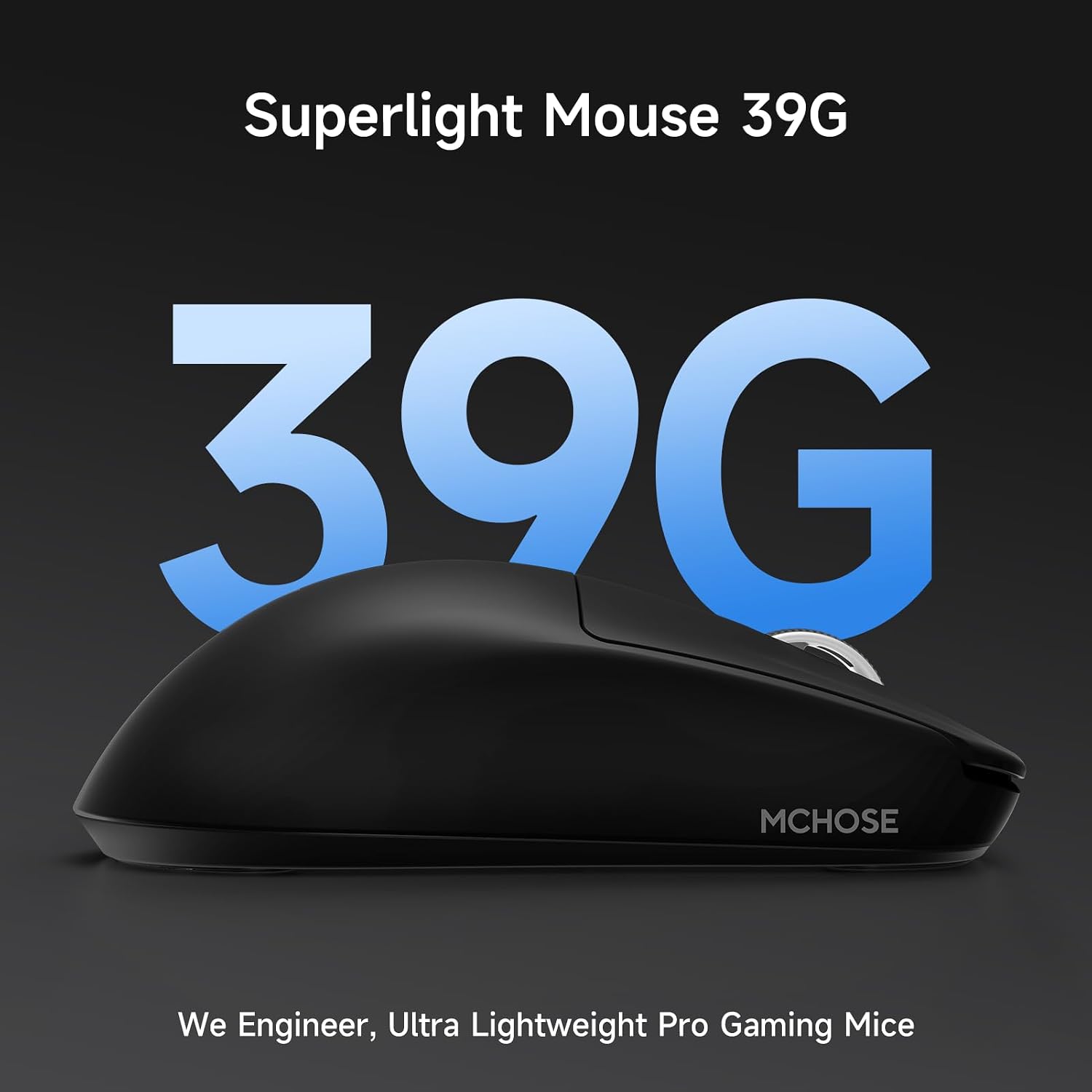 Detalle de MCHOSE L7 Pro Kabellose Gaming-Maus – 39 g Ultralight, 26000 DPI, 8000 Hz
