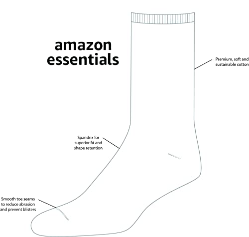Detalle 2 de Amazon Essentials Calcetines vestir 5 pares talla 13–15