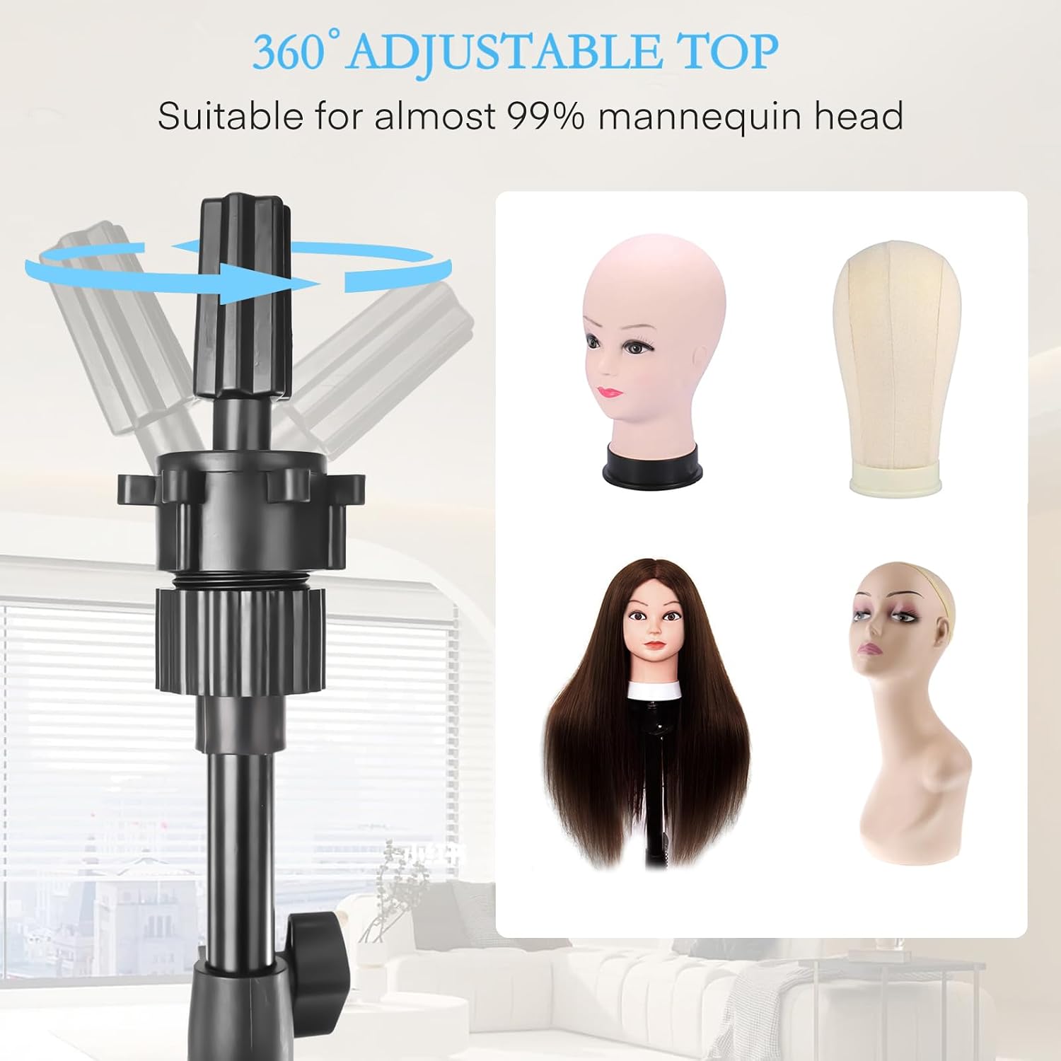 Thumbnail 5 de Fernlandia Mannequin Head Stand 20-63in