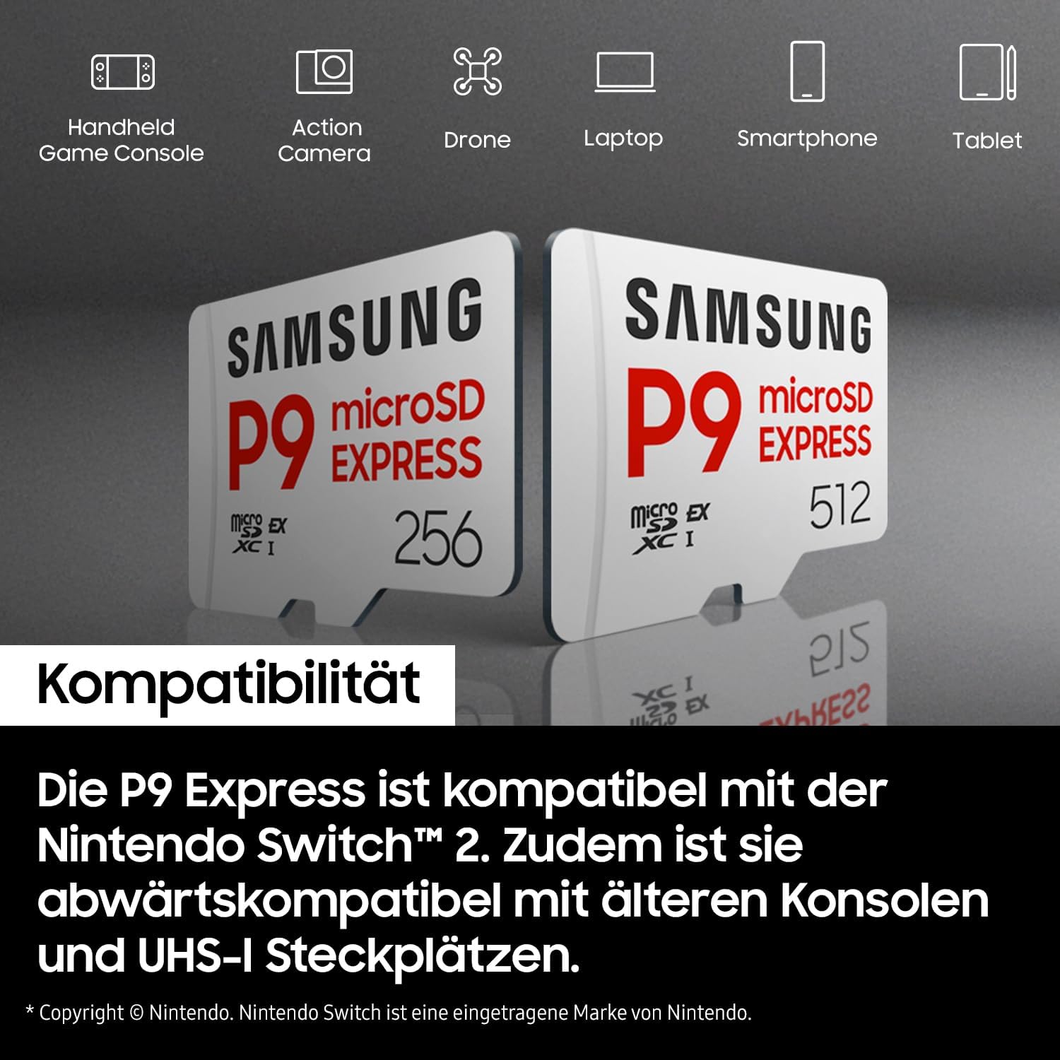Detalle 2 de Samsung P9 Express 256 GB microSD