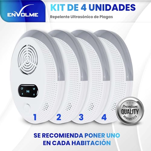 Detalle de ENVOLME Repelente ultrasonico contra cucarachas, roedores y mosquitos (modo silencioso)