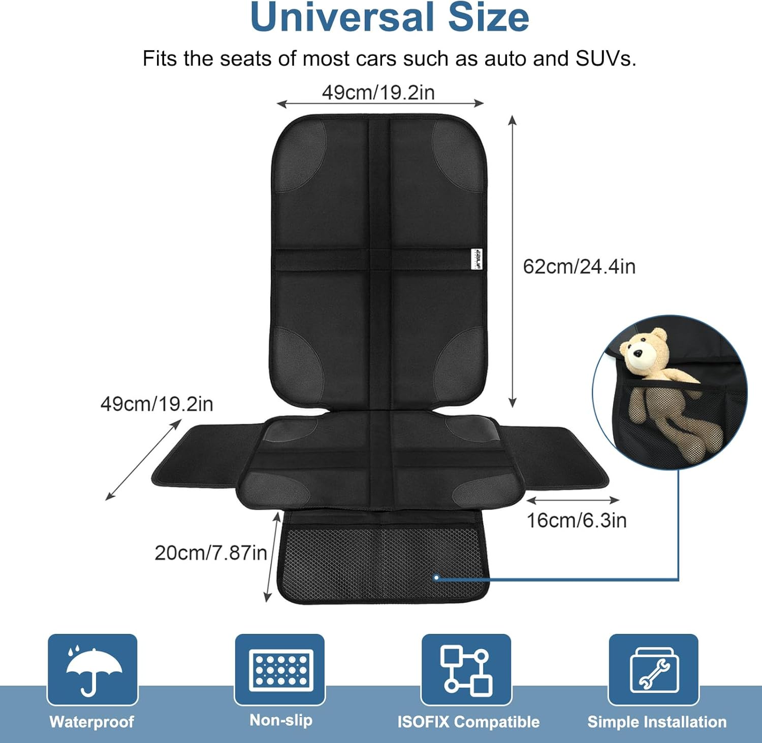 Thumbnail 1 de Ezilif Car Seat Protector 600D, waterproof