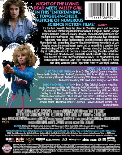 Detalle 1 de Night of the Comet - Limited Edition Steelbook 4K Ultra HD + Blu-ray by SHOUT! Factory