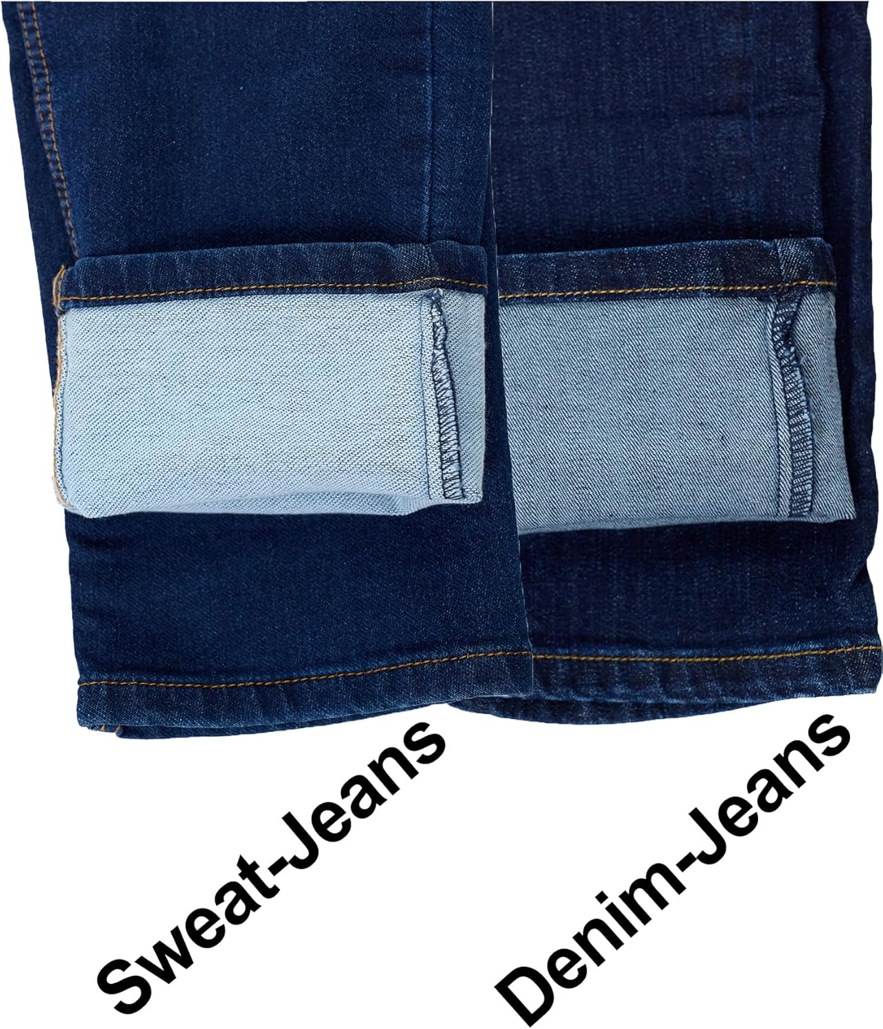 Thumbnail 4 de JEEL Herren Sweat-Jeans Regular-Fit Straight-Cut im Washed-Denim-Look