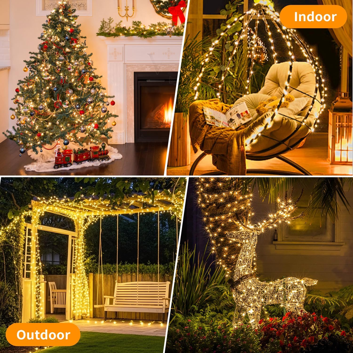 Thumbnail 6 de Hoteril Solar Lichterkette Outdoor 3x17 m – 150 LED, IP65, 8 Modi, 51 m Gesamtlänge