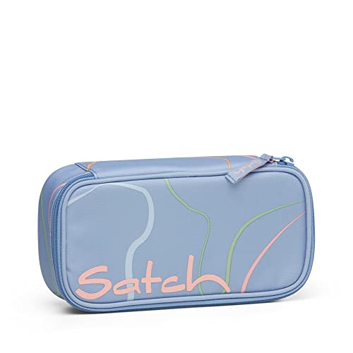 Detalle de Satch Schlamperbox Vivid Blue – Hellblau: Großes Stauraumwunder mit nachhaltigem Profil