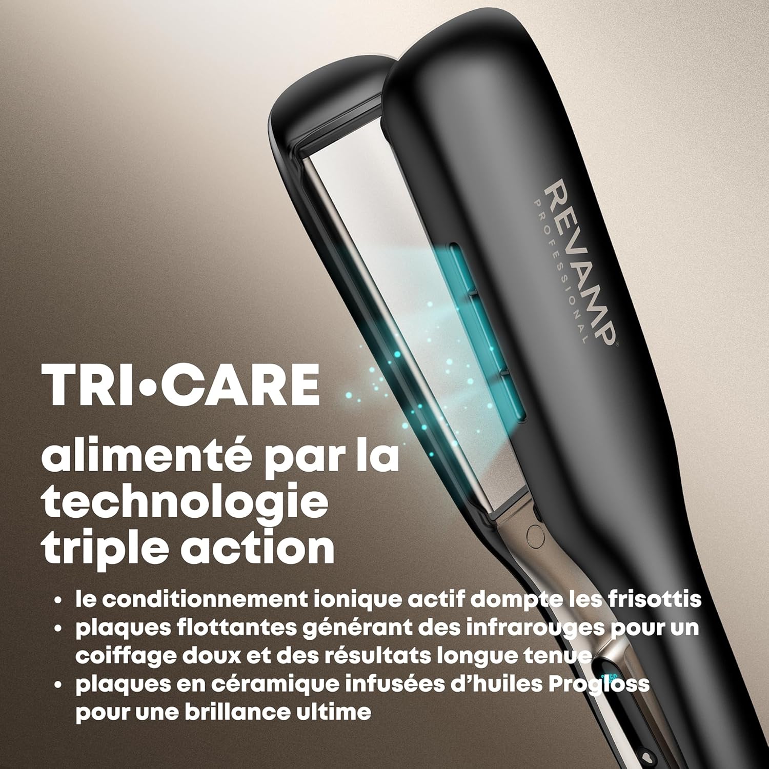 Thumbnail 1 de REVAMP Enigma Radiance — Lisseur Ionique à Plaques Extra-Larges 45 mm