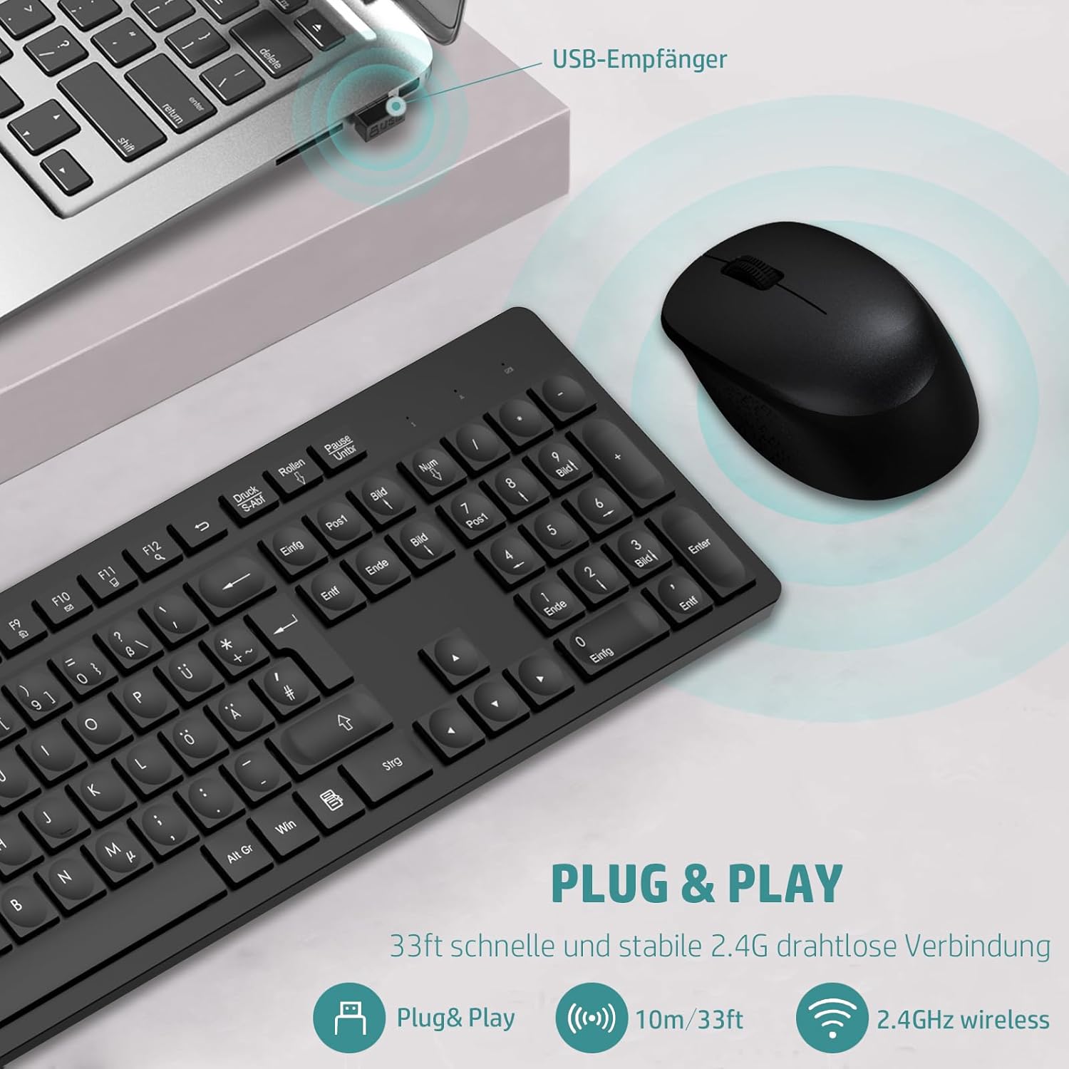 Thumbnail 1 de LeadsaiL K786 Tastatur Maus Set 10 m ⌨️