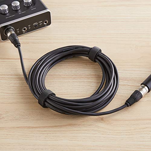 Detalle 2 de Amazon Basics XLR Male to Female Microphone Cable, 25 ft, All Copper, 3-Pin, 6mm Jacket
