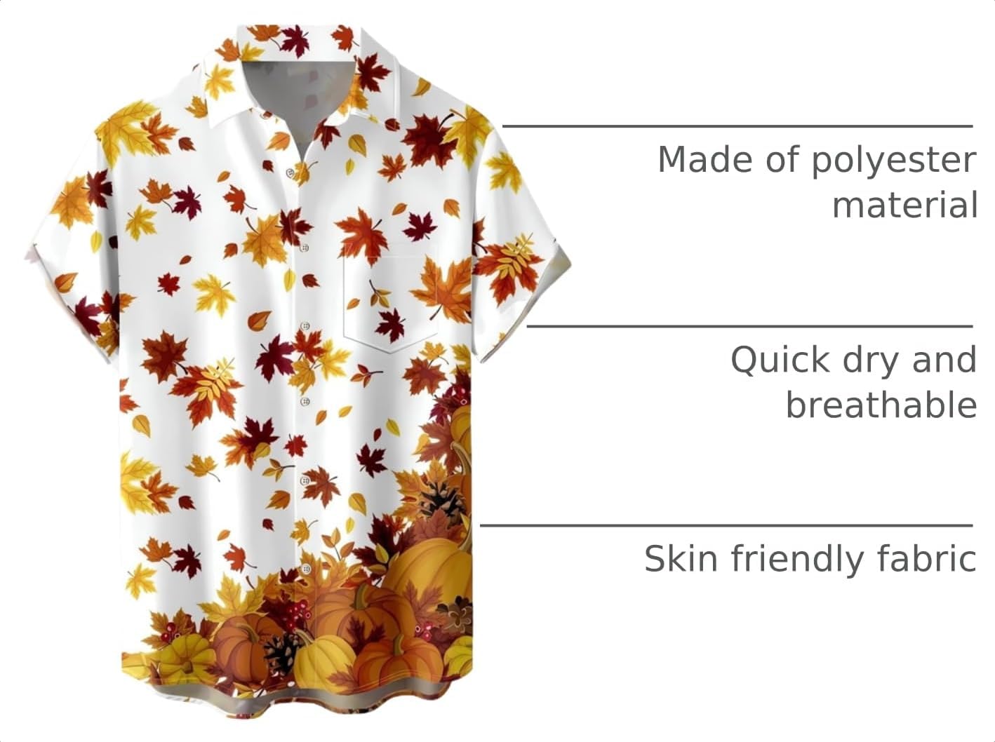Detalle 2 de Hawaiian Bowling Shirt in Polyester