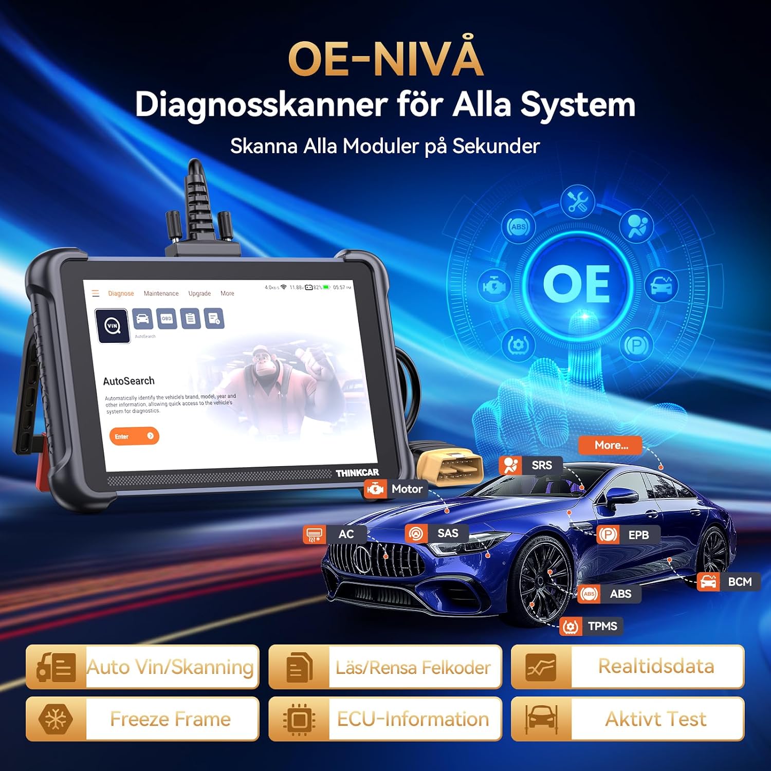 Detalle 2 de ThinkScan OBD2-diagnosverktyg 689