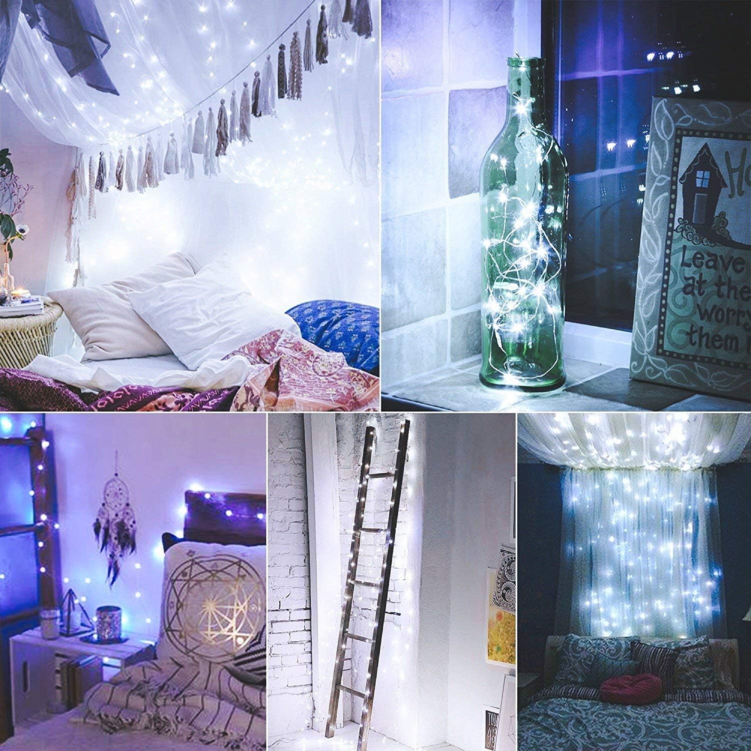 Thumbnail 4 de LeMorcy Bm24-53-0-1 Fairy Lights, 66 ft, 200 Warm White LEDs, Remote