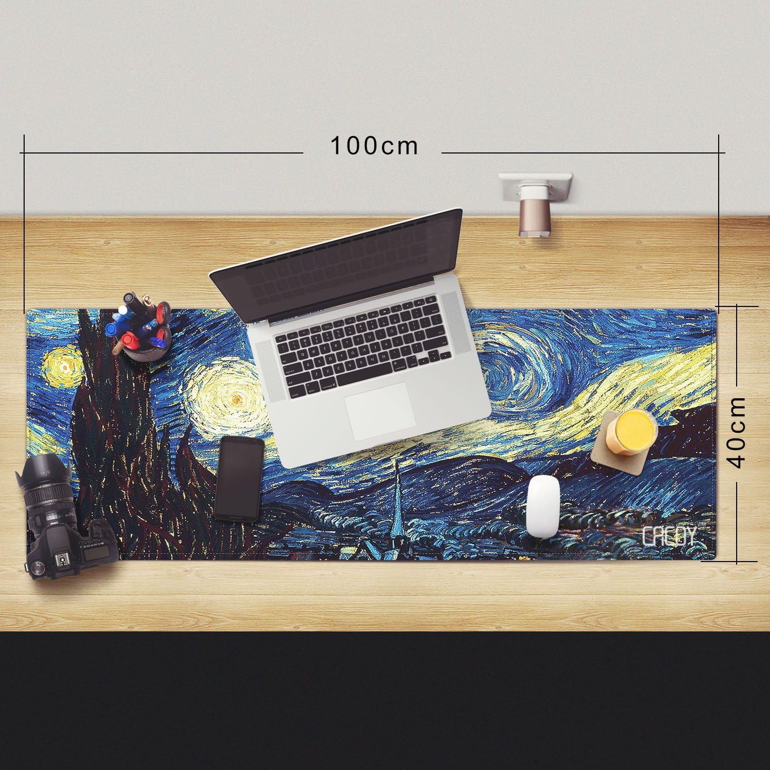 Thumbnail 1 de Cacoy tappetino mouse XXL 1000x400 mm con bordi cuciti e base antiscivolo