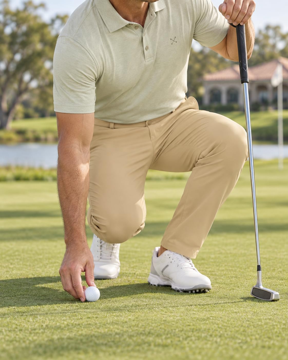 Thumbnail 1 de SNOWTEN Men's Classic Fit Golf Pants, Lightweight Stretch, Straight Leg