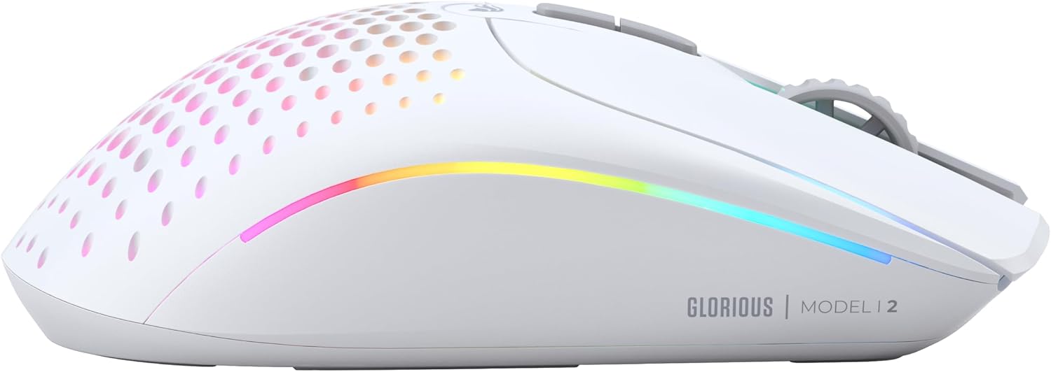 Thumbnail 4 de GLORIOUS Gaming Model I 2 Wireless Gaming-Maus (Hybrid: 2,4 GHz & Bluetooth) – 75 g, 9 Tasten, weiß