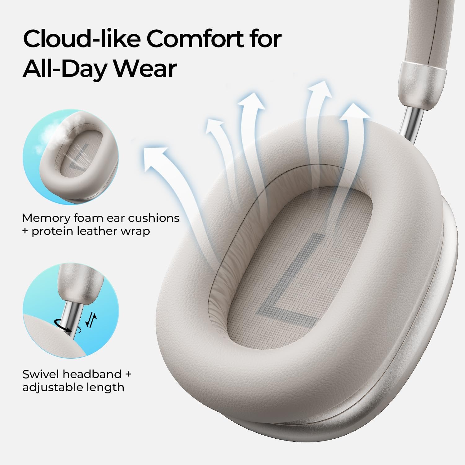 Detalle 2 de Havit Wireless Over-Ear Headphones, Gold