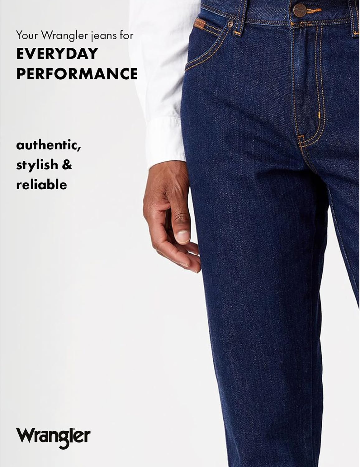 Detalle 2 de Wrangler Texas Stretch Straight Men's Jeans W1217539B
