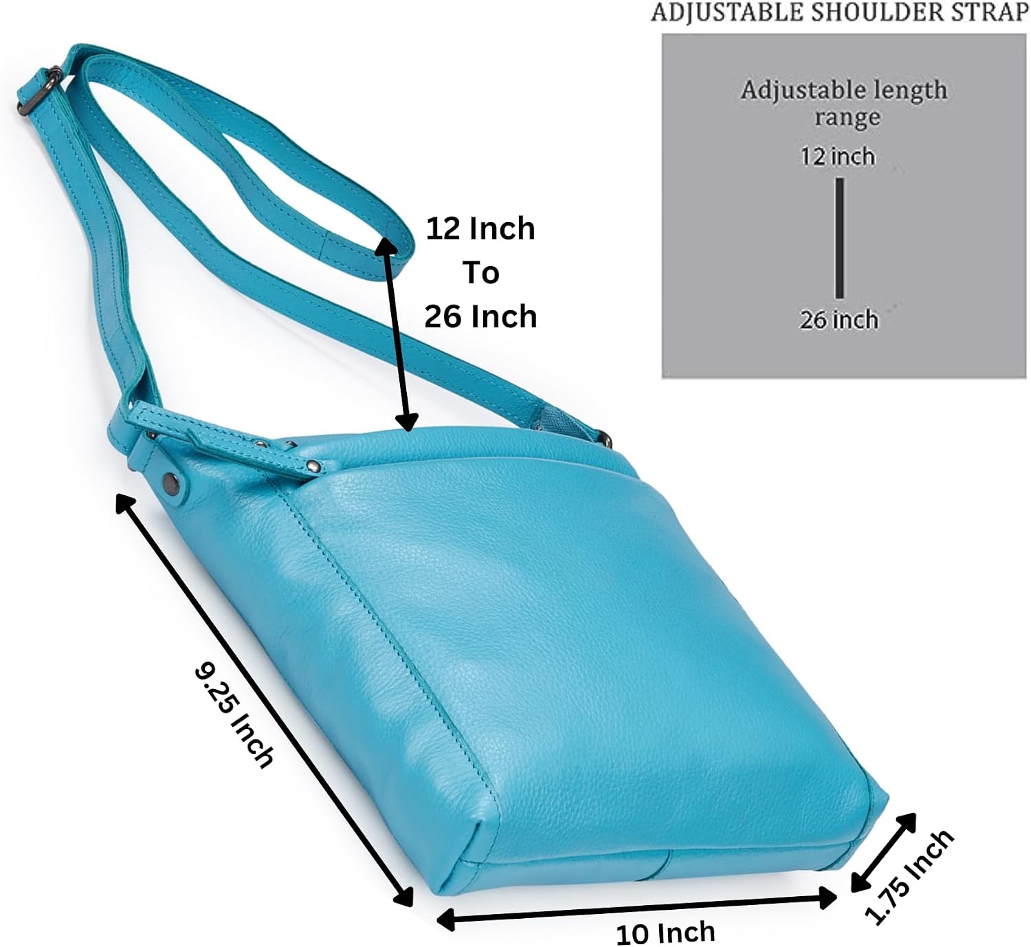 Detalle 2 de Cochoa Leather Crossbody Bags for Women: Small Genuine Nappa Purses