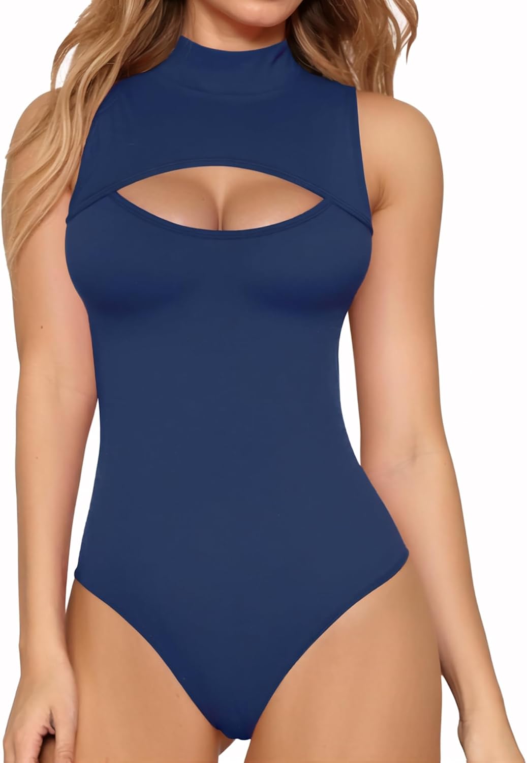 Thumbnail 4 de MANGOPOP Mock Neck Cutout Bodysuit long sleeve