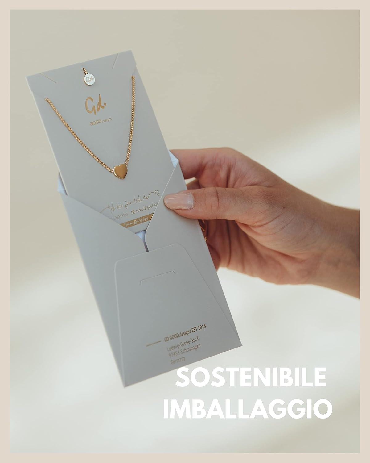 Thumbnail 5 de GD GOOD.designs Collana cuore 40+5 cm
