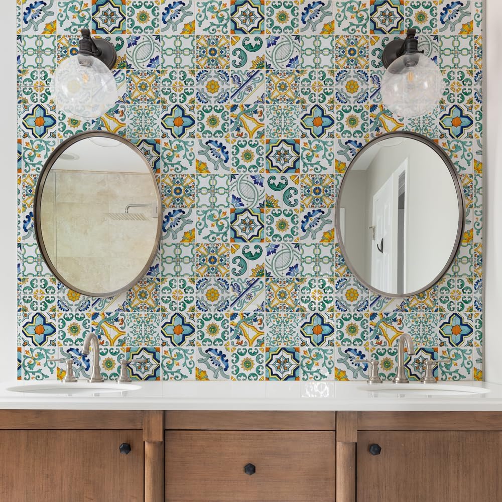 Thumbnail 6 de RE-COVERTILES: Adesivi per Piastrelle Bagno e Cucina – 10 pezzi 20x20 cm, PVC impermeabile