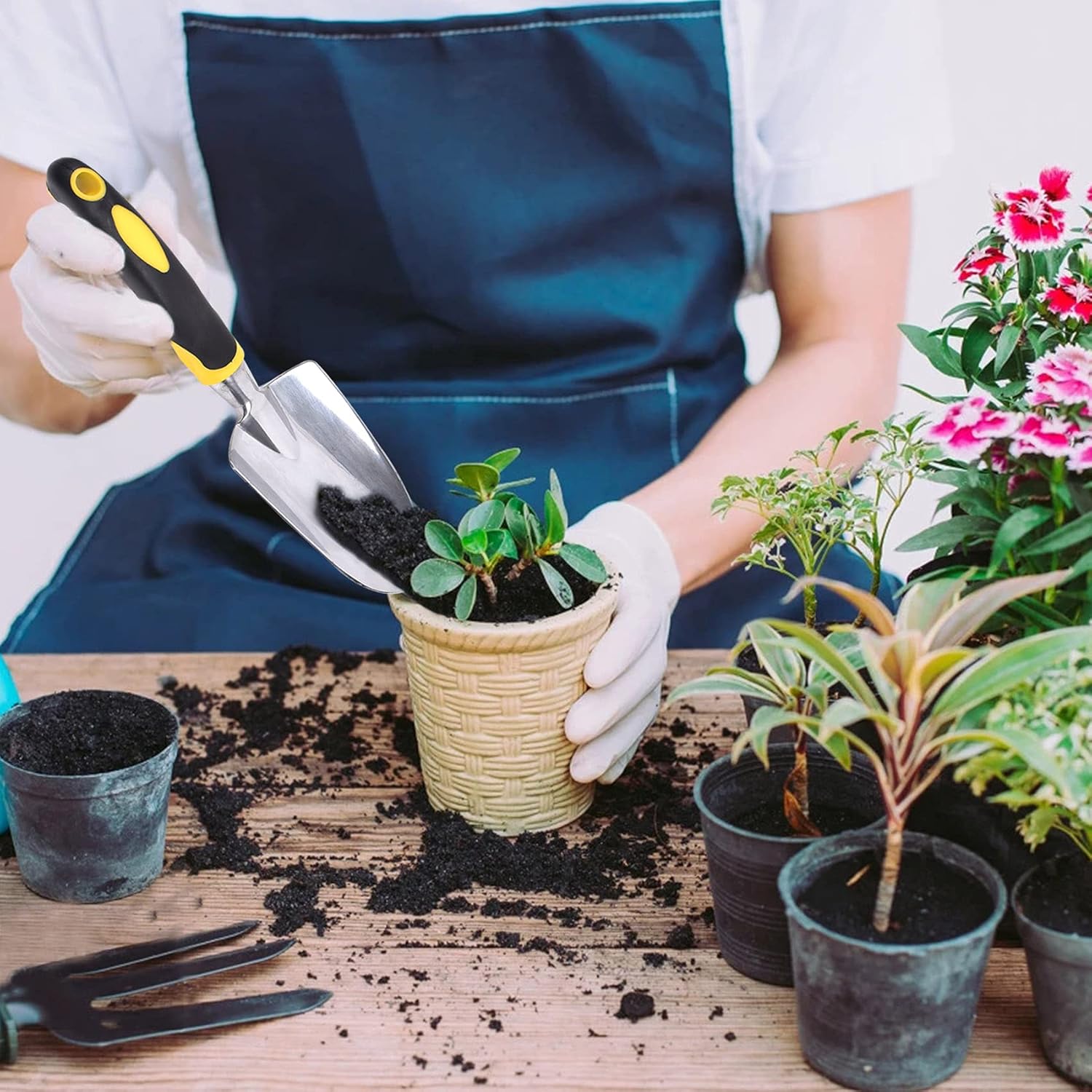 Thumbnail 4 de Cuayaes kleine Gartenschaufel / Handschaufel (30 cm), gummierter rutschfester Griff