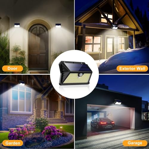 Thumbnail 6 de Luce Solare LED Esterno OUILA 2 Pezzi con sensore di movimento – Faretto da giardino IP65, 185 LED, 6500K