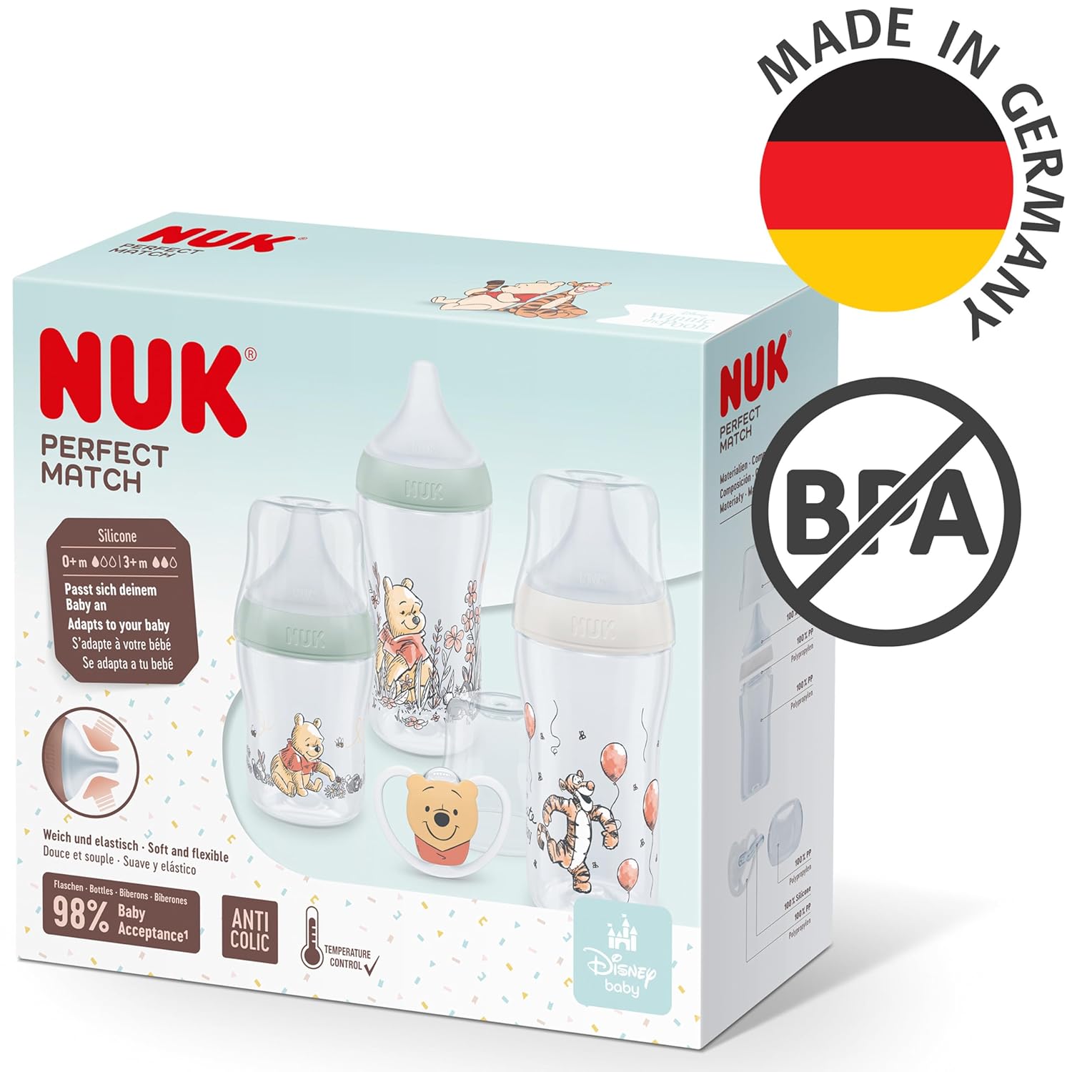 Thumbnail 5 de NUK Perfect Match Babyflaschenset 4 Stück