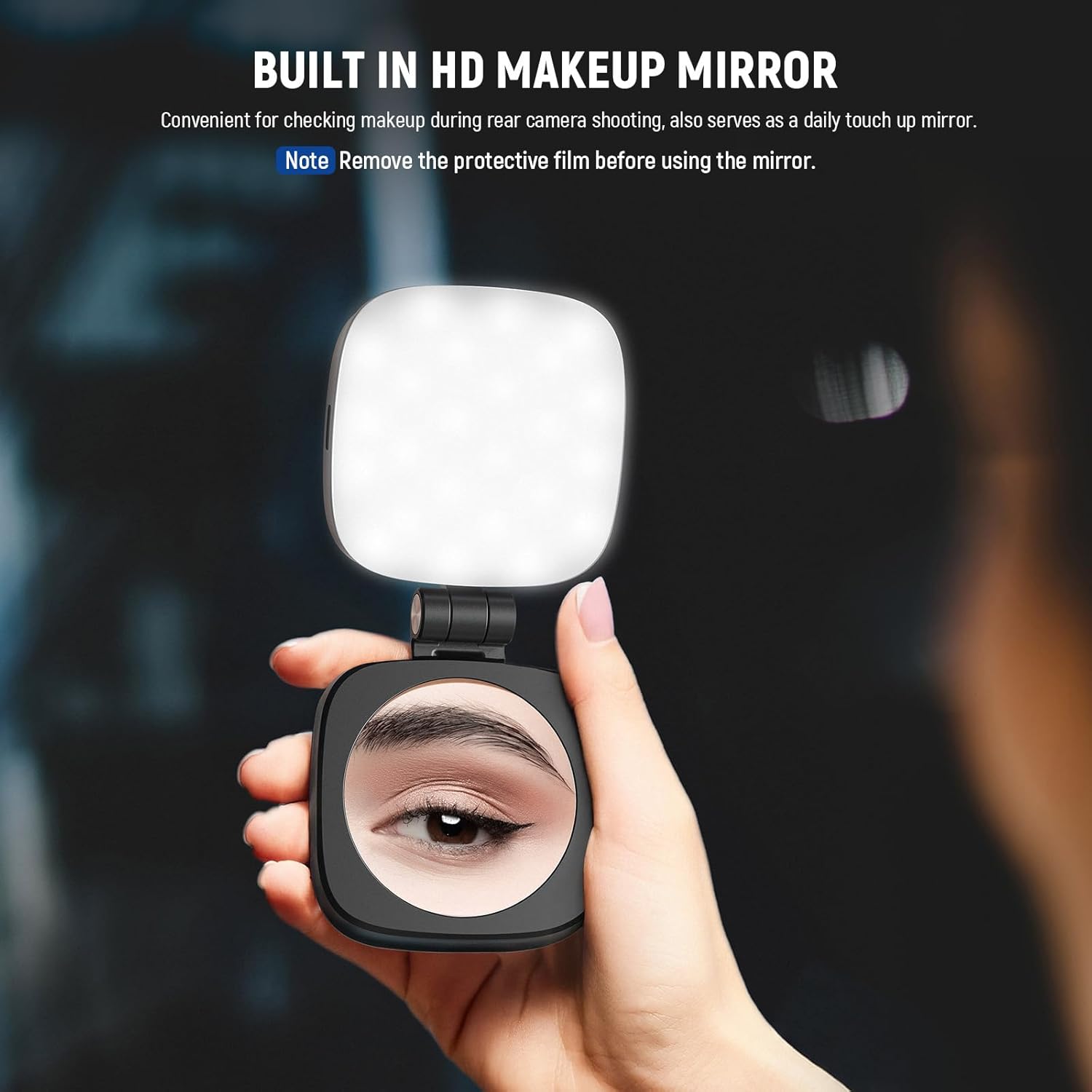 Thumbnail 6 de NEEWER BASICS NL48B Magnetic Selfie Light with Mirror and MagSafe Compatibility