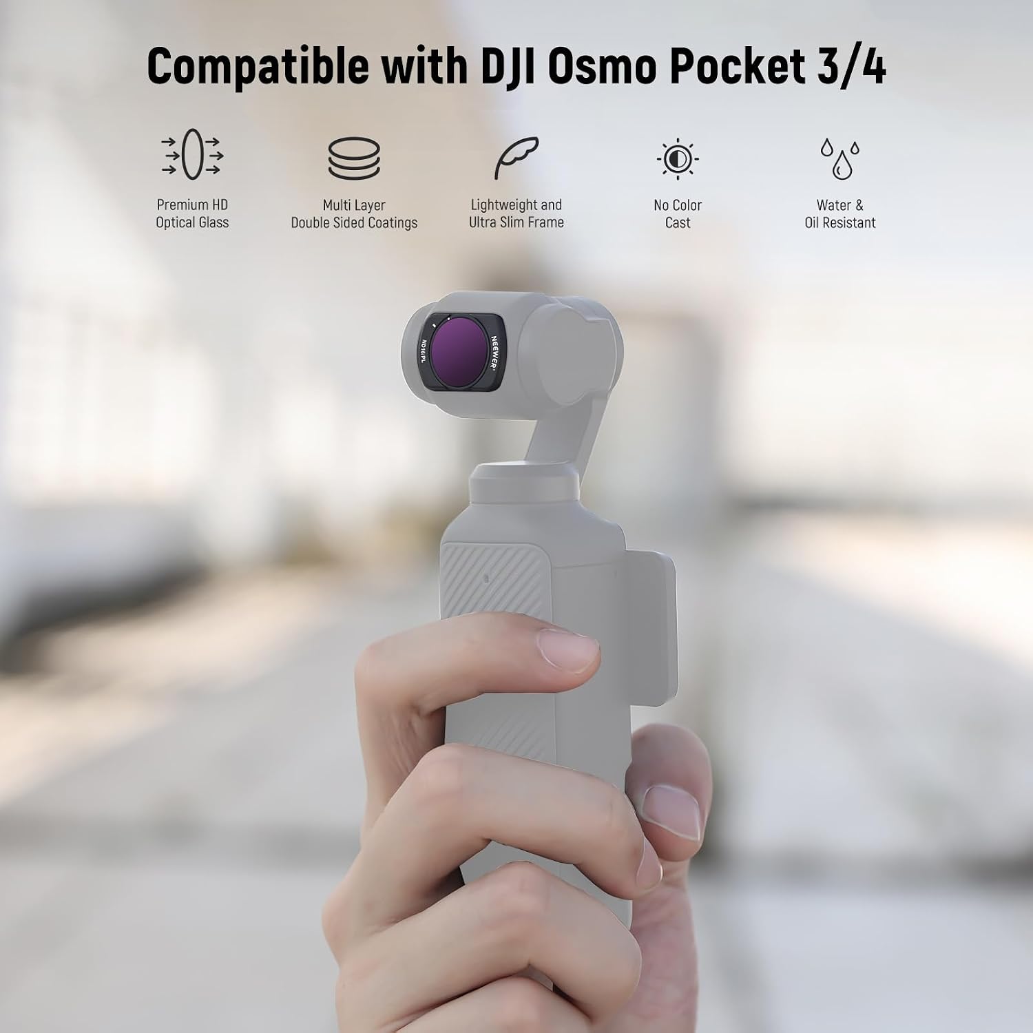 Thumbnail 1 de NEEWER 14 Pack Magnetic ND Filter Set — Compatible with DJI Osmo Pocket 3/4 and Xtra Muse