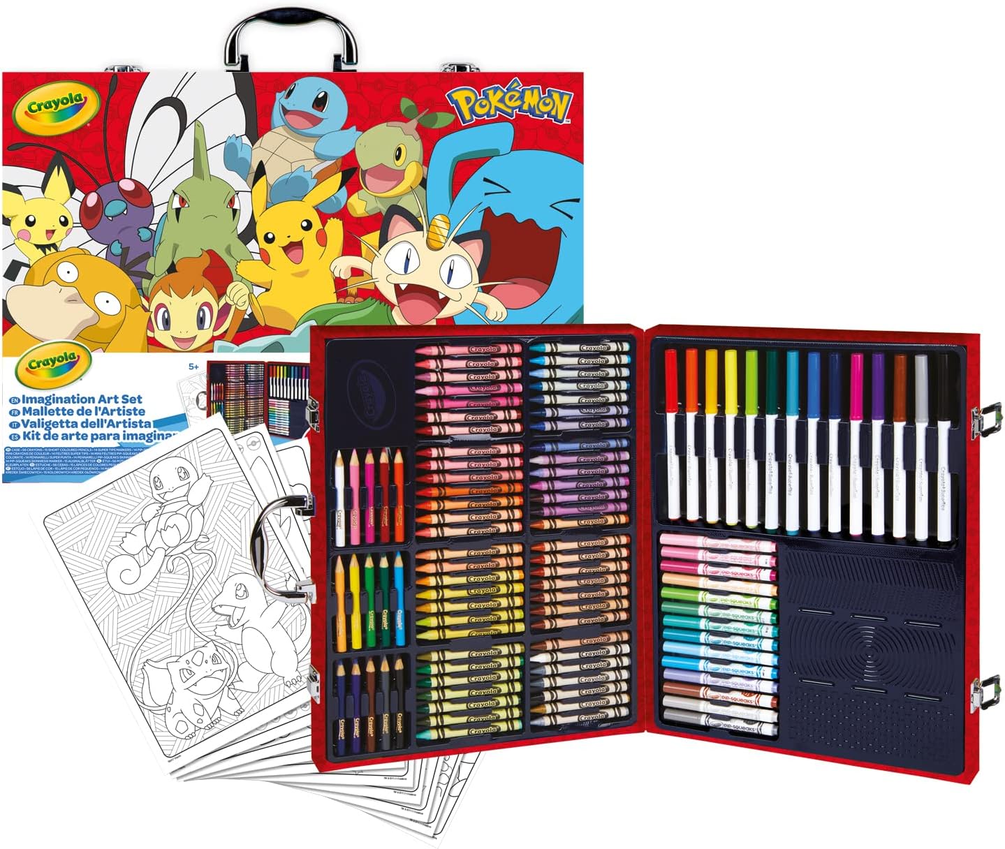 Detalle de CRAYOLA Pokémon Künstlerkoffer 115 Teile