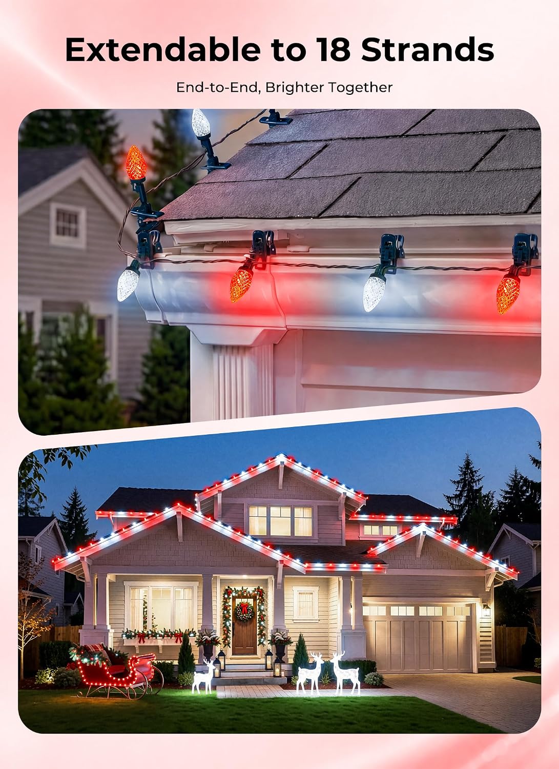 Detalle 1 de Brightown C9 String Lights, 102FT