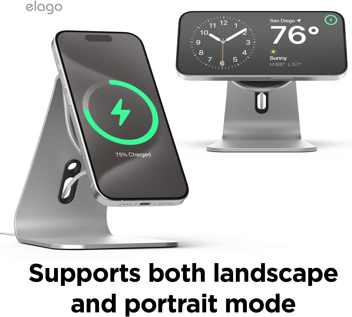 Thumbnail 4 de elago MS4 Station de charge MagSafe en aluminium – support téléphone (câble non inclus)