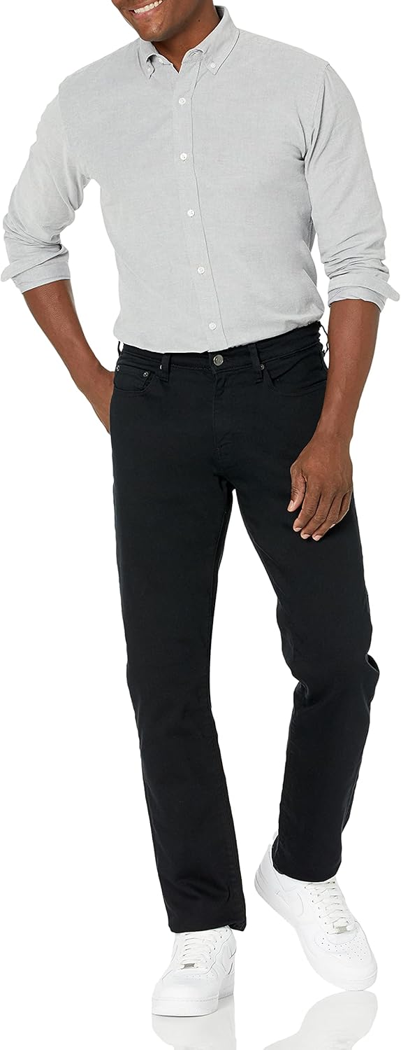 Thumbnail 3 de Amazon Essentials Homme Jean Extensible à Coupe Athlétique – Couleurs indigo et unies